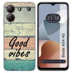 Funda Silicona para Zte Blade A54 4G diseño Madera 01 Dibujos