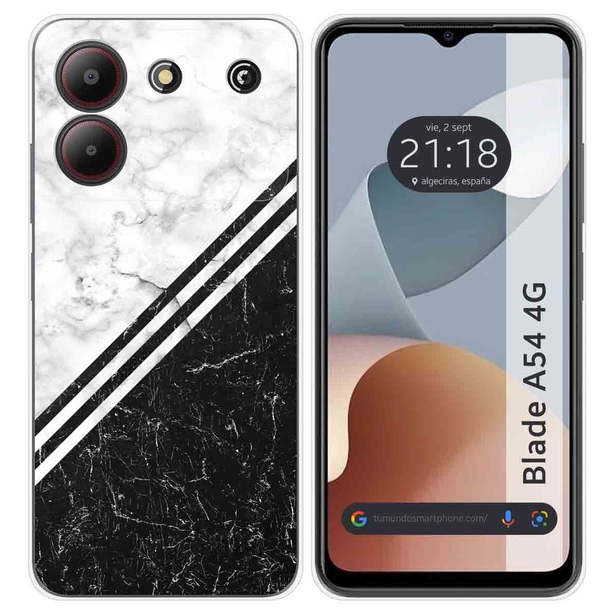 Funda Silicona para Zte Blade A54 4G diseño Mármol 01 Dibujos