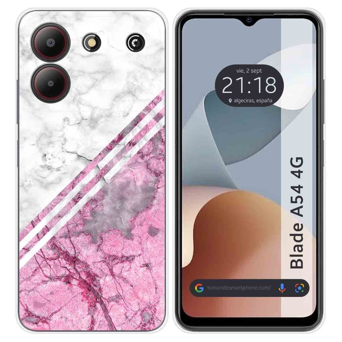 Funda Silicona para Zte Blade A54 4G diseño Mármol 03 Dibujos