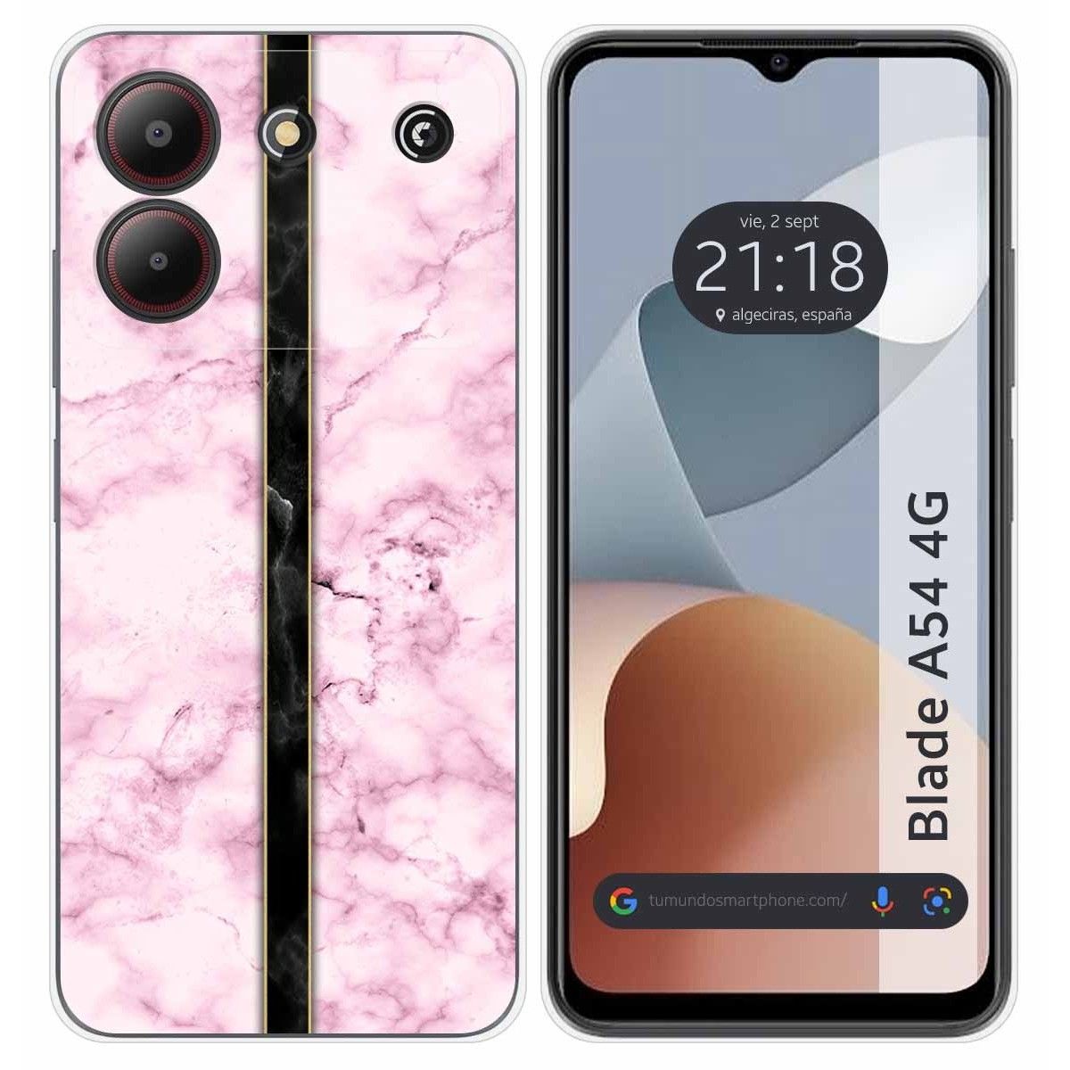 Funda Silicona para Zte Blade A54 4G diseño Mármol 04 Dibujos