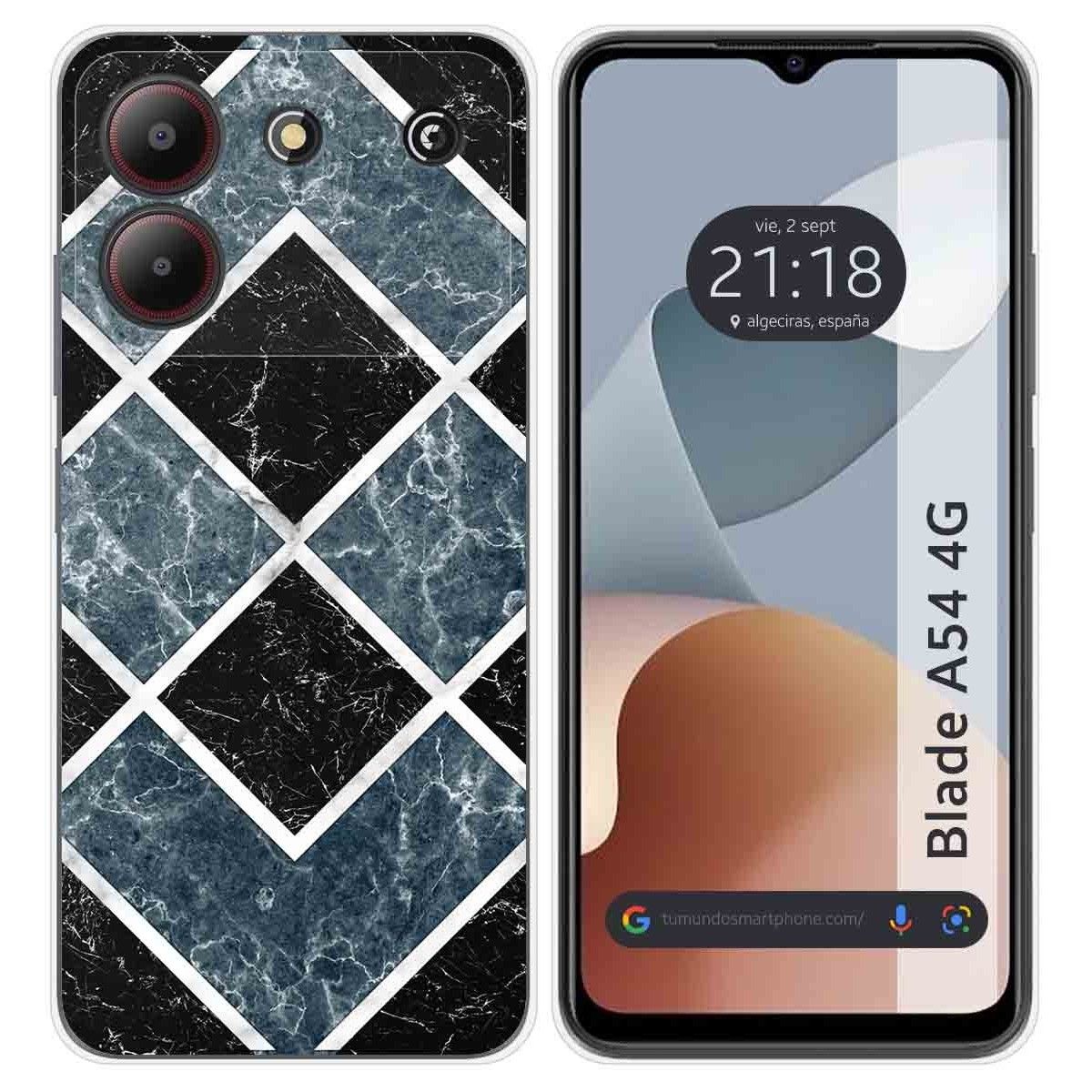 Funda Silicona para Zte Blade A54 4G diseño Mármol 06 Dibujos