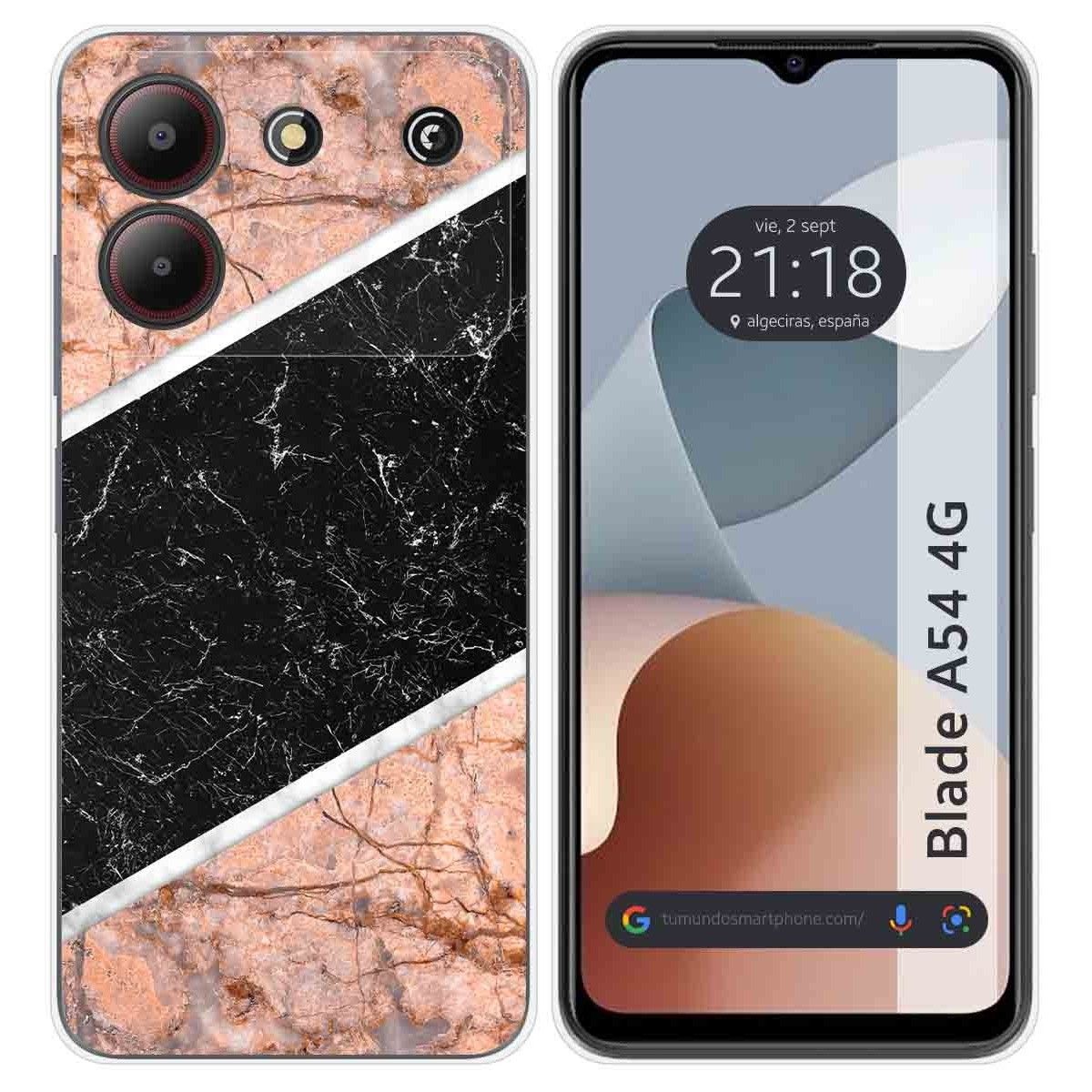 Funda Silicona para Zte Blade A54 4G diseño Mármol 07 Dibujos
