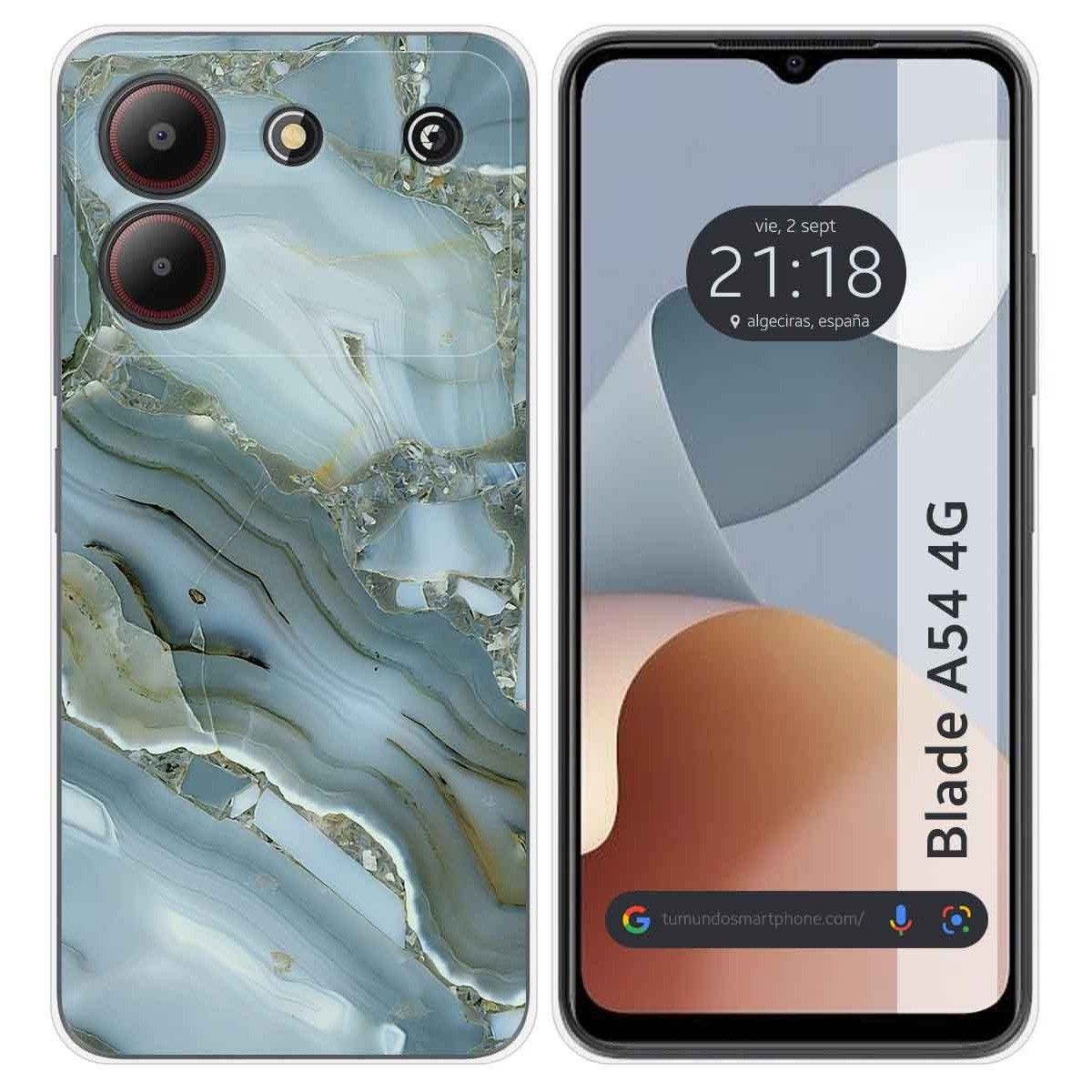 Funda Silicona para Zte Blade A54 4G diseño Mármol 09 Dibujos