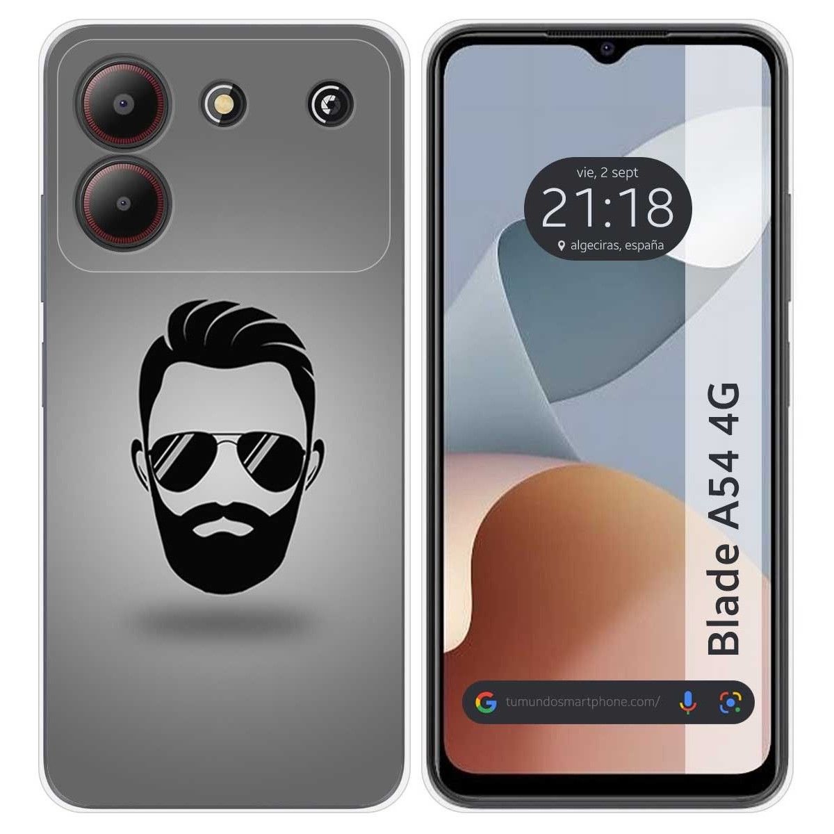 Funda Silicona para Zte Blade A54 4G diseño Barba Dibujos
