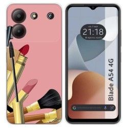 Funda Silicona para Zte Blade A54 4G diseño Brochas Dibujos
