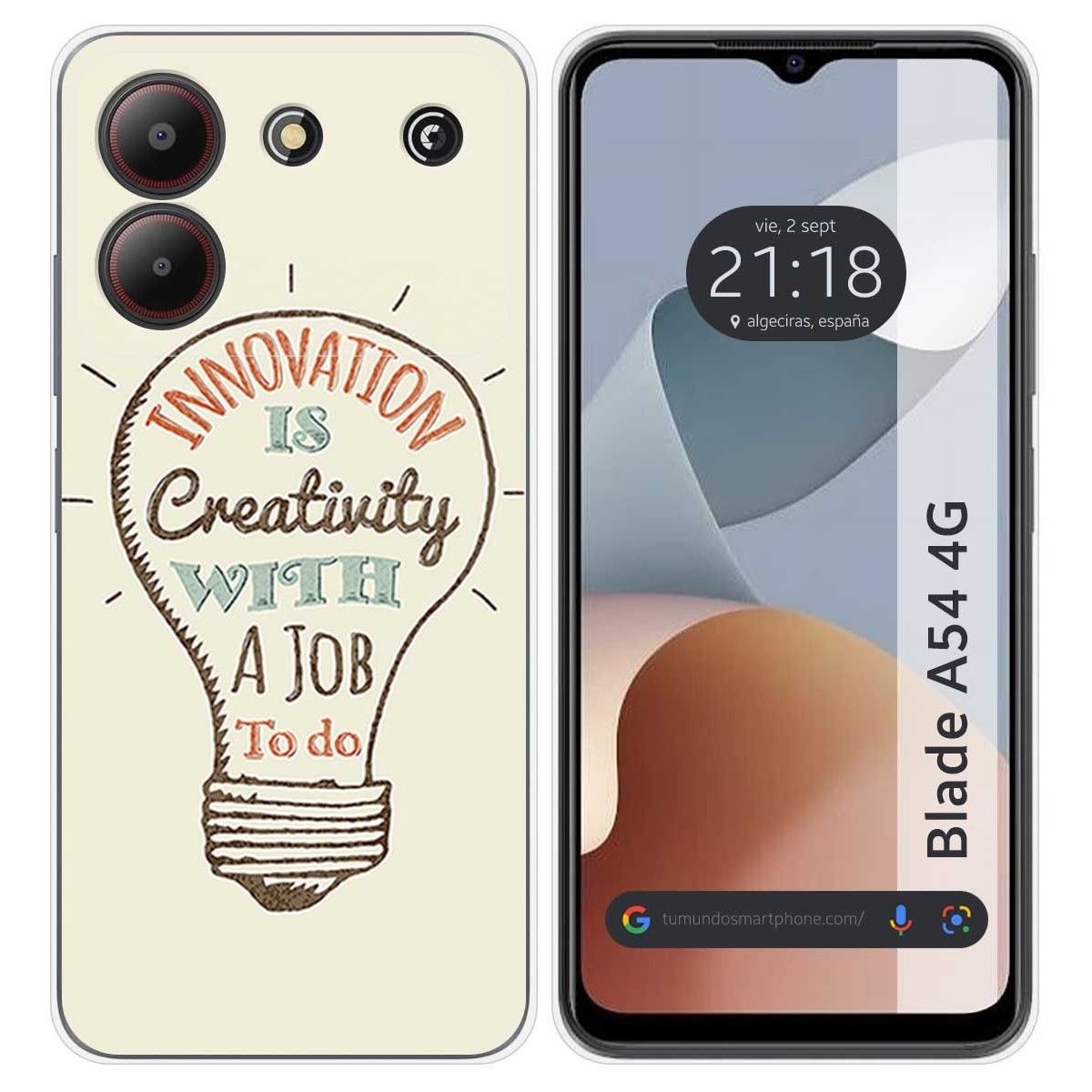 Funda Silicona para Zte Blade A54 4G diseño Creativity Dibujos