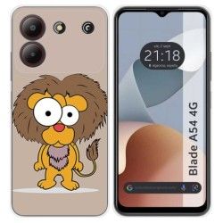 Funda Silicona para Zte Blade A54 4G diseño Leon Dibujos