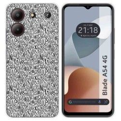 Funda Silicona para Zte Blade A54 4G diseño Letras Dibujos