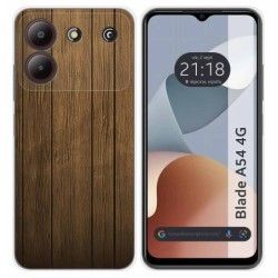 Funda Silicona para Zte Blade A54 4G diseño Madera Dibujos