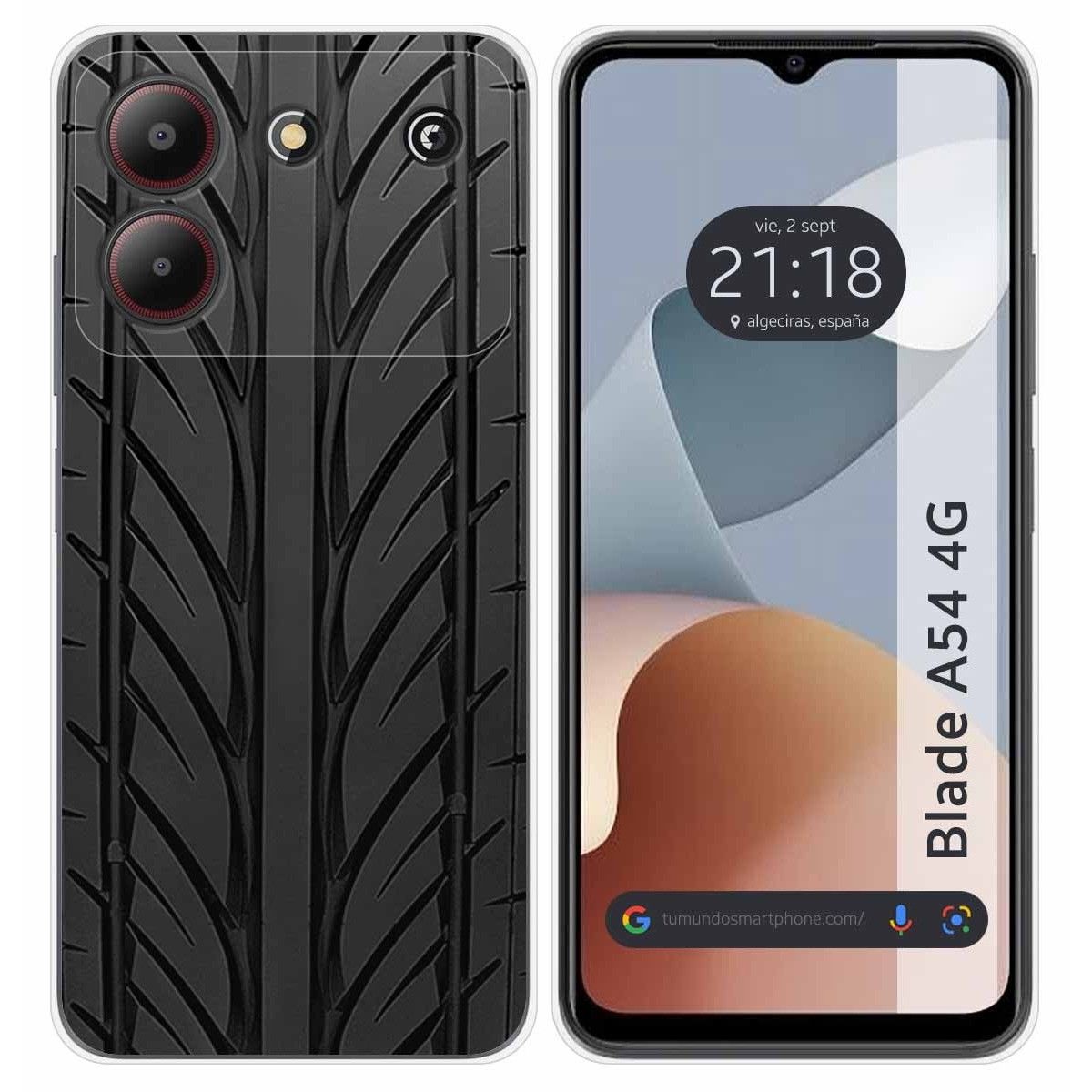 Funda Silicona para Zte Blade A54 4G diseño Neumatico Dibujos