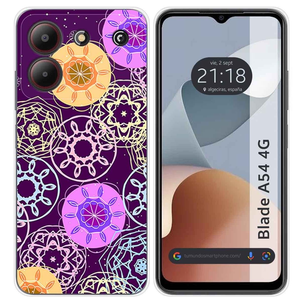 Funda Silicona para Zte Blade A54 4G diseño Radial Dibujos