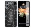 Funda Silicona Transparente para Oukitel C32 diseño Araña Dibujos
