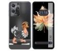 Funda Silicona Transparente para Oukitel C32 diseño Avestruz Dibujos