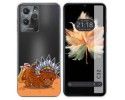 Funda Silicona Transparente para Oukitel C32 diseño Bufalo Dibujos