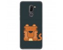 Funda Gel Tpu para Alcatel 3x Diseño Tigre Dibujos