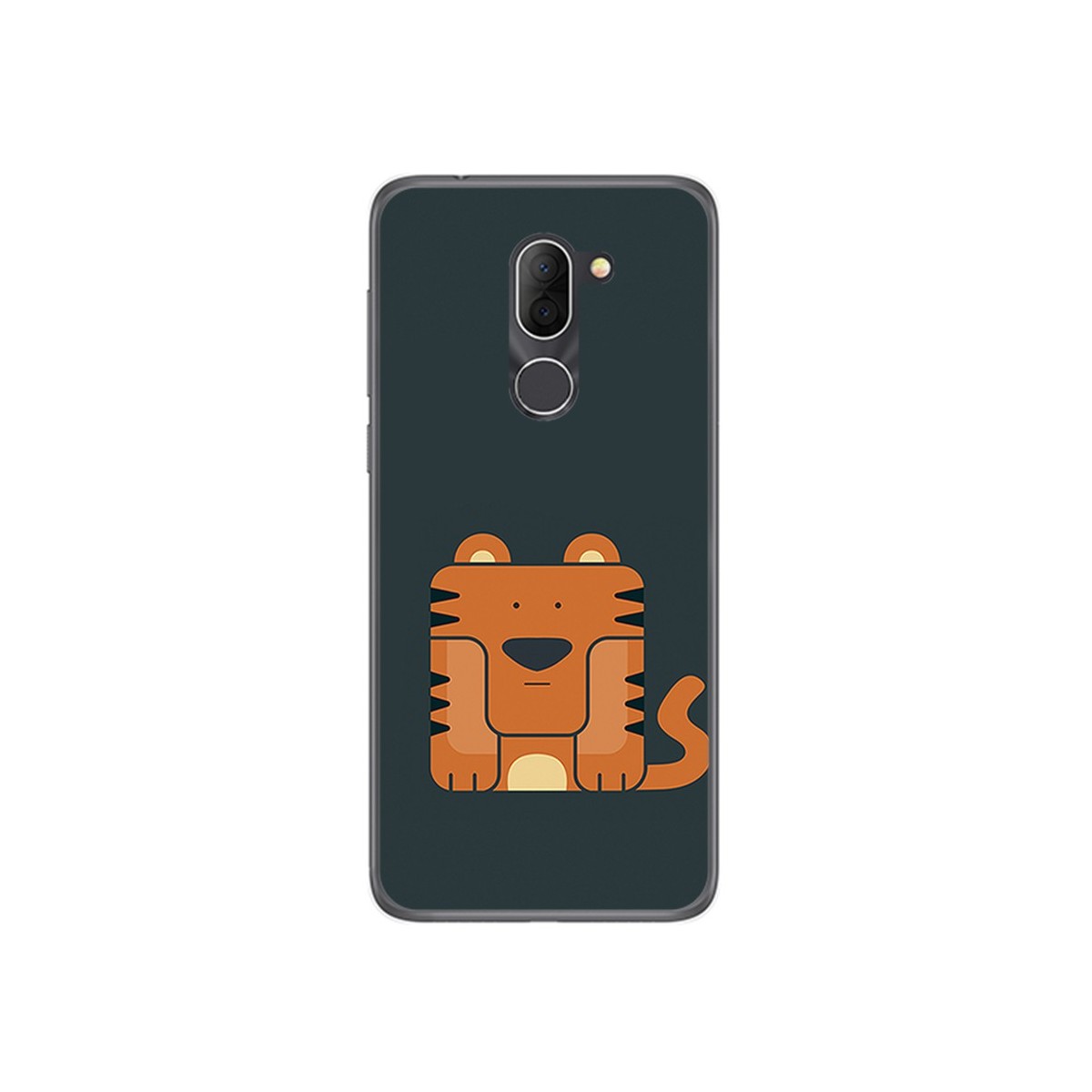 Funda Gel Tpu para Alcatel 3x Diseño Tigre Dibujos