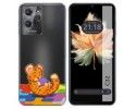Funda Silicona Transparente para Oukitel C32 diseño Leopardo Dibujos