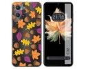 Funda Silicona Transparente para Oukitel C32 diseño Otoño Dibujos