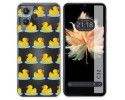 Funda Silicona Transparente para Oukitel C32 diseño Pato Dibujos