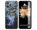 Funda Silicona Transparente para Oukitel C32 diseño Plumas Dibujos