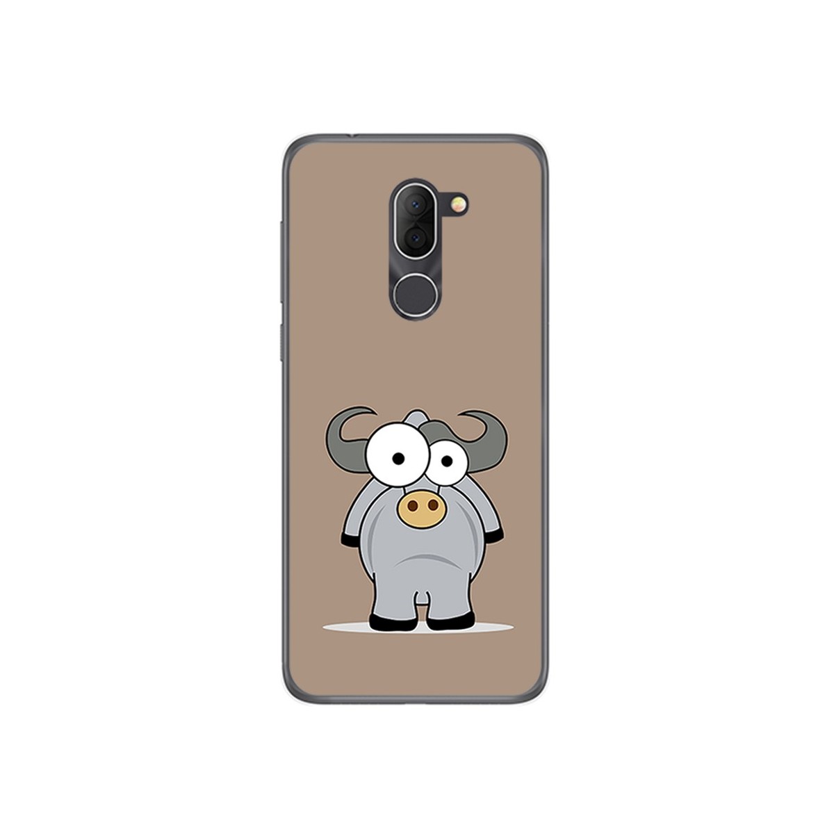 Funda Gel Tpu para Alcatel 3x Diseño Toro Dibujos