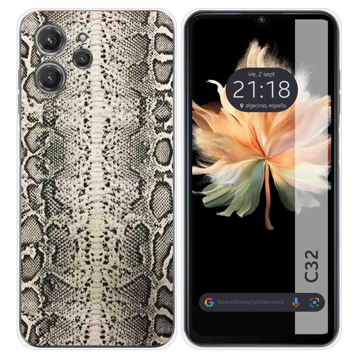 Funda Silicona para Oukitel C32 diseño Animal 01 Dibujos