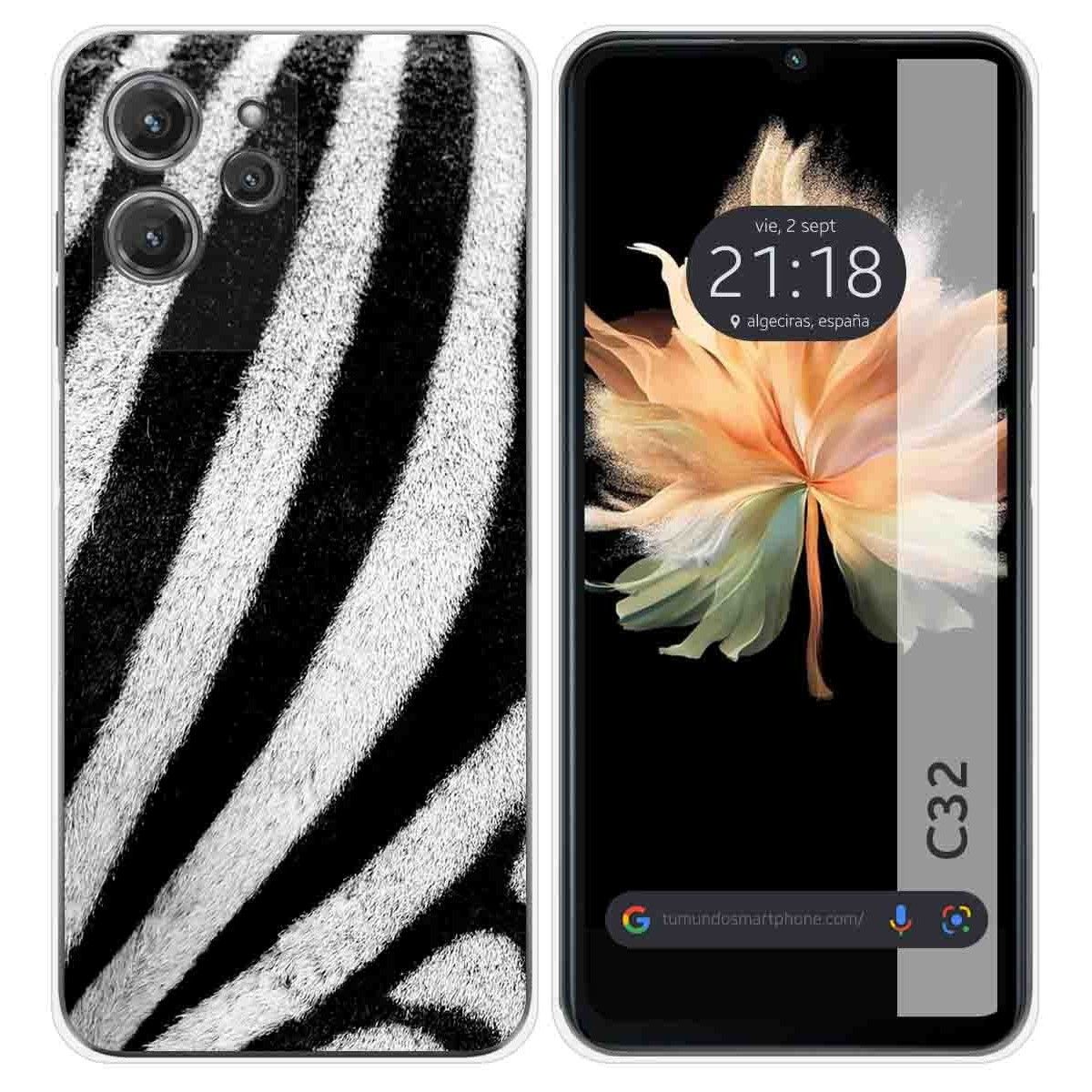 Funda Silicona para Oukitel C32 diseño Animal 02 Dibujos