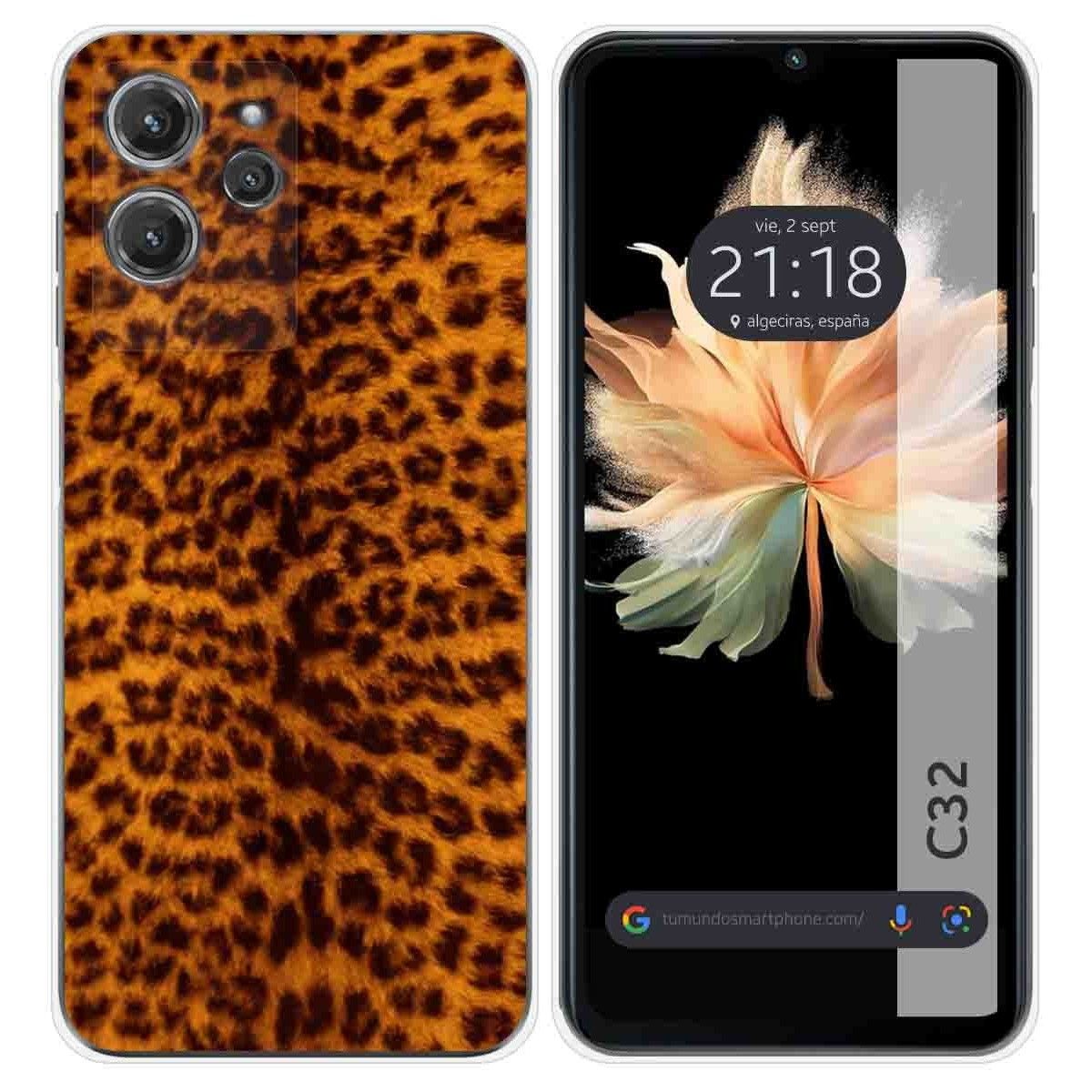Funda Silicona para Oukitel C32 diseño Animal 03 Dibujos