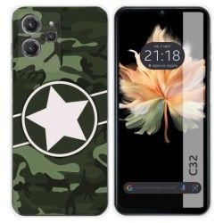 Funda Silicona para Oukitel C32 diseño Camuflaje 01 Dibujos