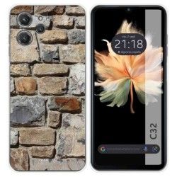 Funda Silicona para Oukitel C32 diseño Ladrillo 03 Dibujos