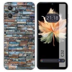Funda Silicona para Oukitel C32 diseño Ladrillo 05 Dibujos