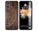 Funda Silicona para Oukitel C32 diseño Madera 06 Dibujos