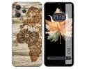 Funda Silicona para Oukitel C32 diseño Madera 07 Dibujos