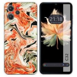 Funda Silicona para Oukitel C32 diseño Mármol 12 Dibujos