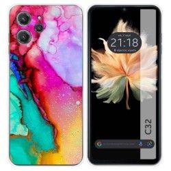 Funda Silicona para Oukitel C32 diseño Mármol 15 Dibujos