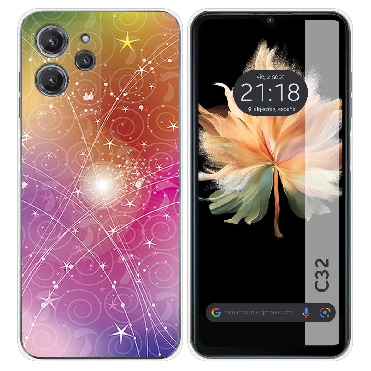 Funda Silicona para Oukitel C32 diseño Abstracto Dibujos