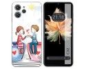 Funda Silicona para Oukitel C32 diseño Café Dibujos