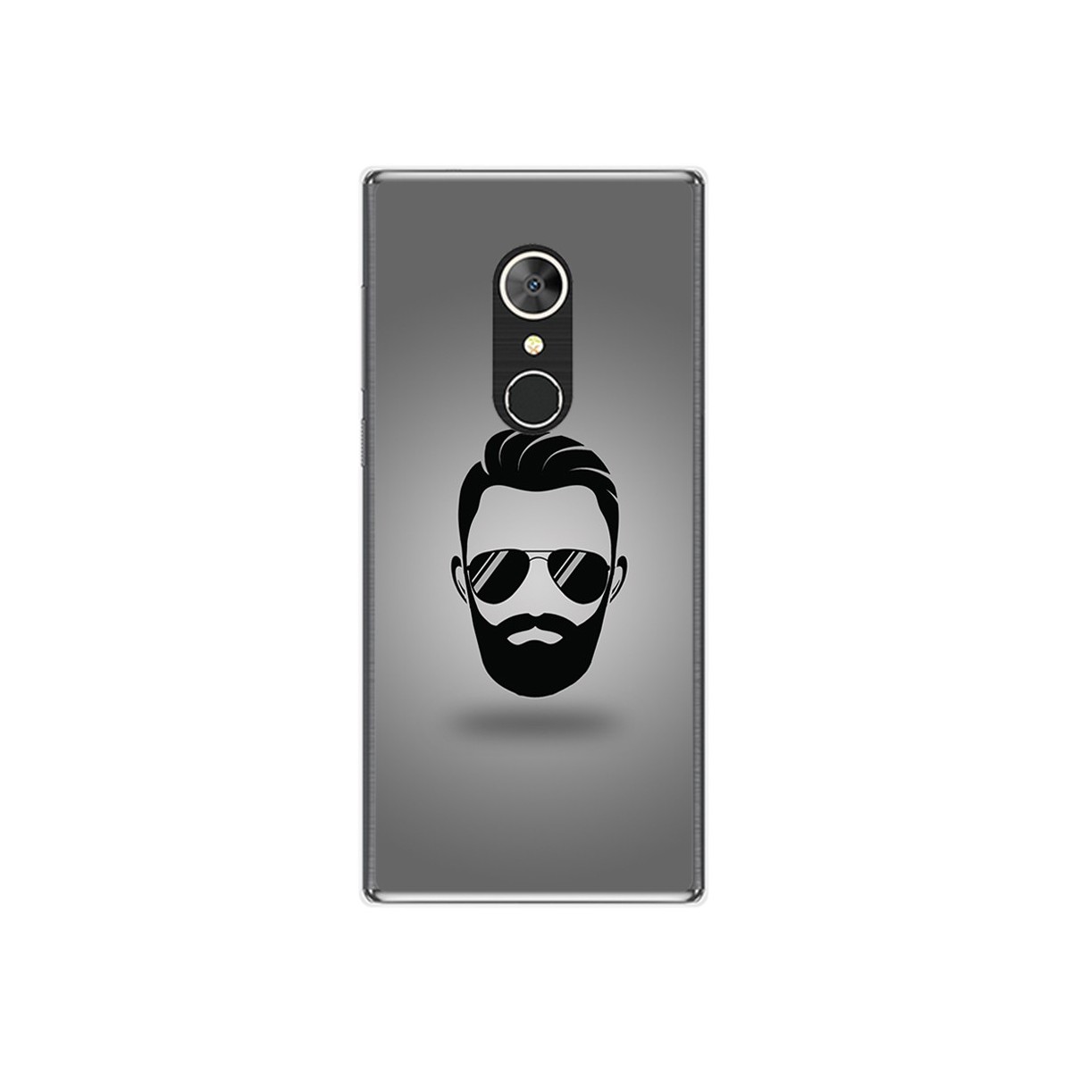 Funda Gel Tpu para Alcatel 5 Diseño Barba Dibujos
