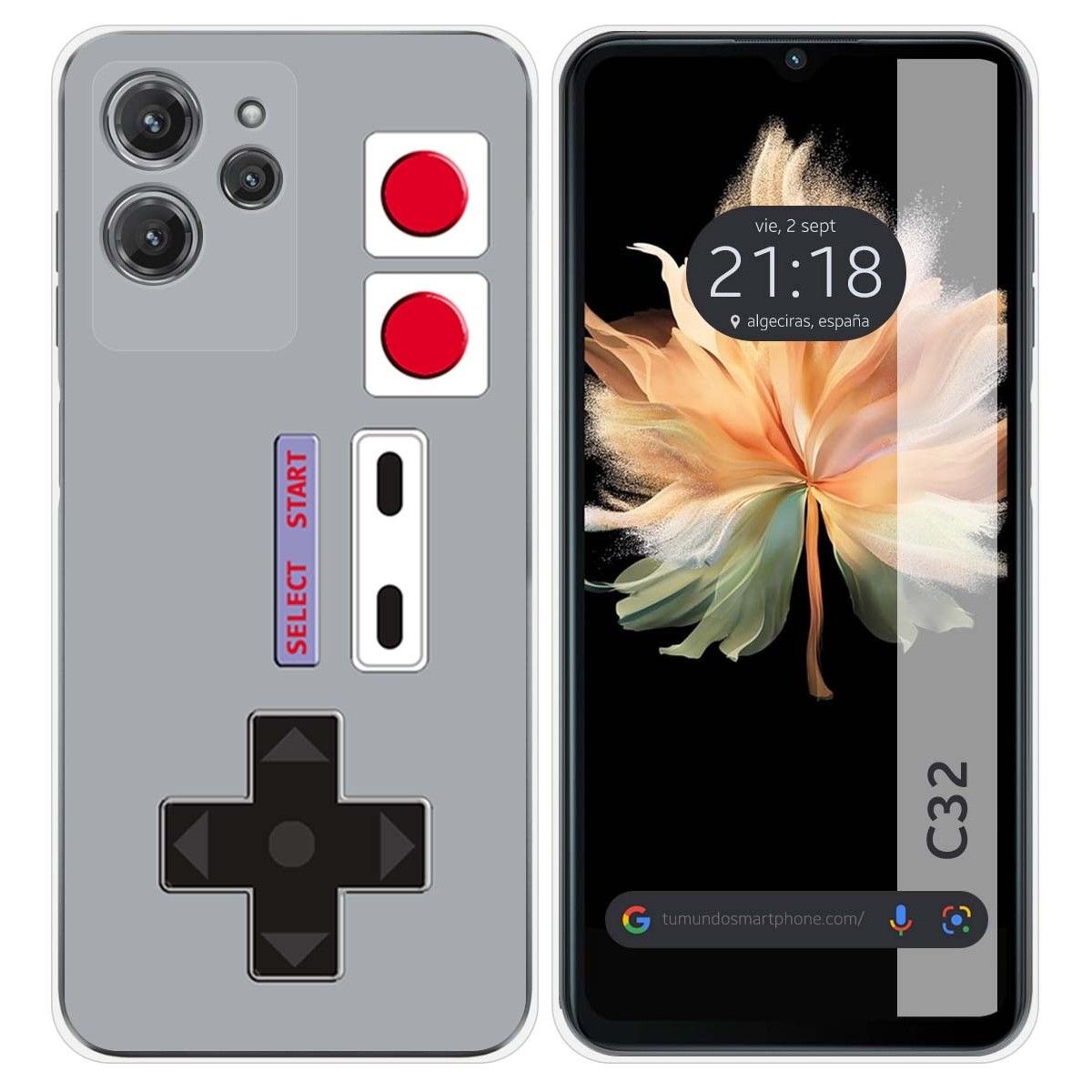 Funda Silicona para Oukitel C32 diseño Consola Dibujos