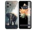 Funda Silicona para Oukitel C32 diseño Elefante Dibujos