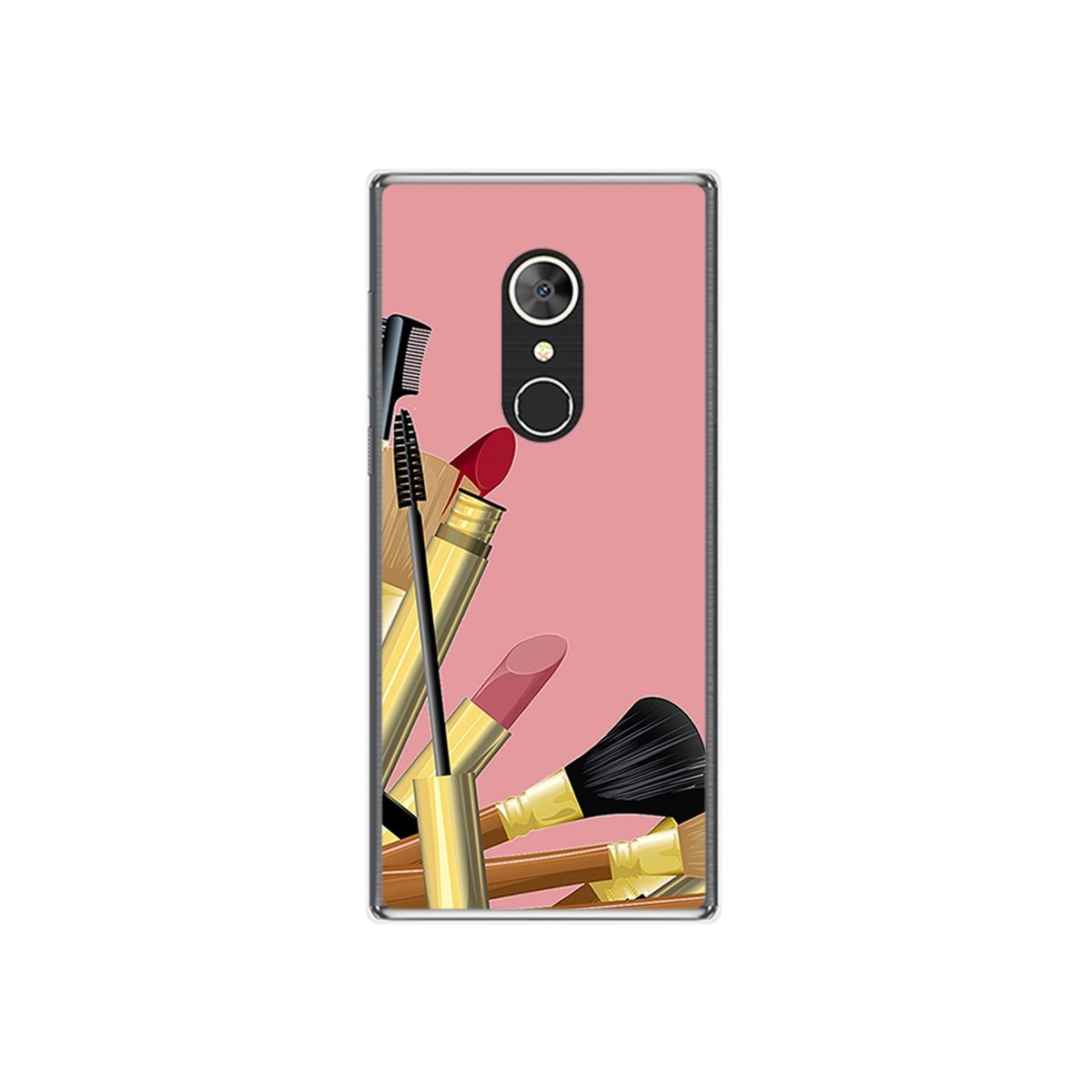 Funda Gel Tpu para Alcatel 5 Diseño Brochas Dibujos