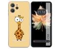 Funda Silicona para Oukitel C32 diseño Jirafa Dibujos