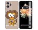 Funda Silicona para Oukitel C32 diseño Leon Dibujos