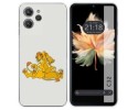 Funda Silicona para Oukitel C32 diseño Leones Dibujos