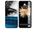 Funda Silicona para Oukitel C32 diseño Ojo Dibujos