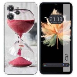 Funda Silicona para Oukitel C32 diseño Reloj Dibujos