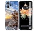Funda Silicona para Oukitel C32 diseño Sunset Dibujos