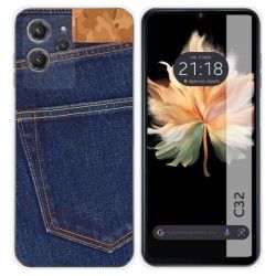 Funda Silicona para Oukitel C32 diseño Vaquero Dibujos