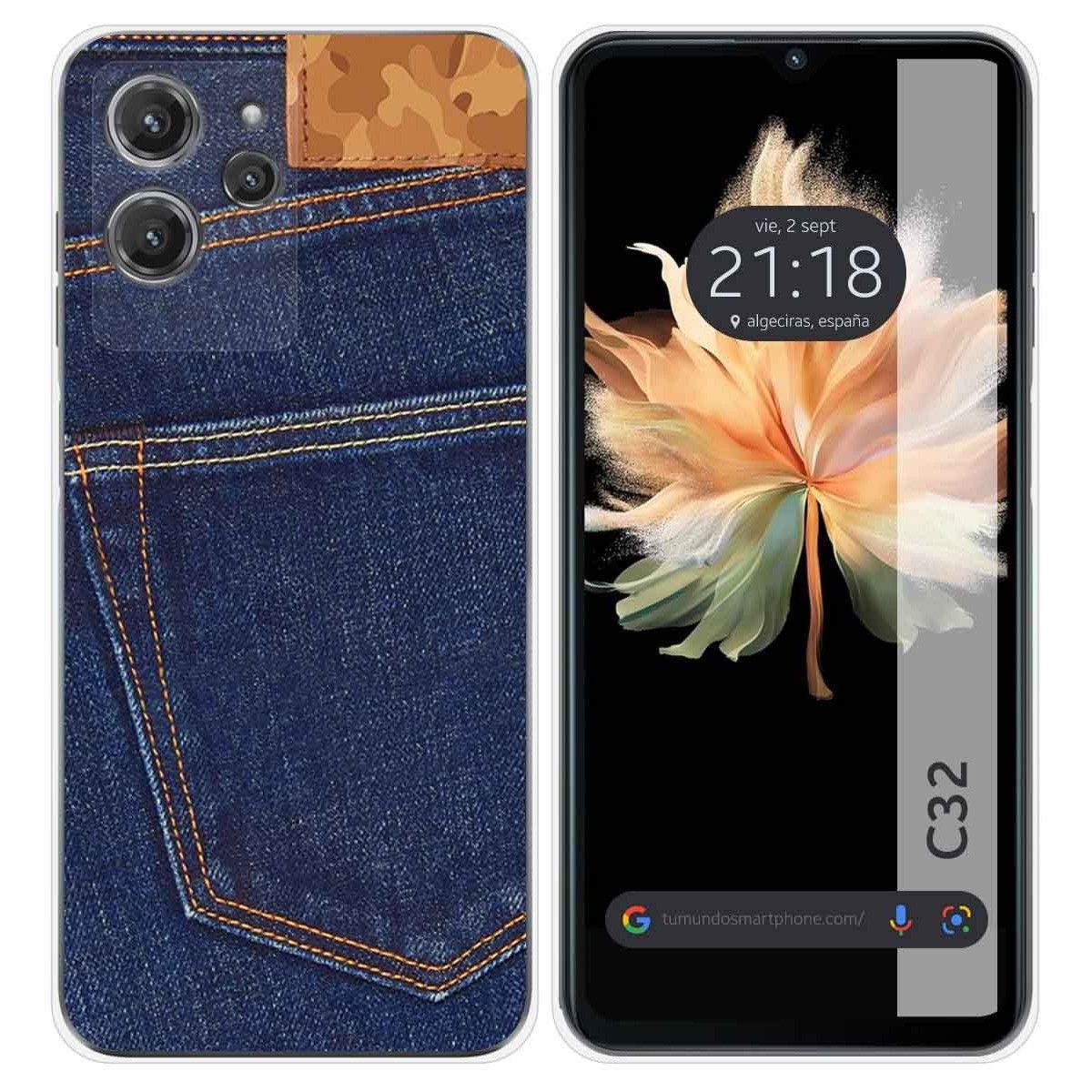 Funda Silicona para Oukitel C32 diseño Vaquero Dibujos