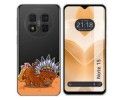Funda Silicona Transparente para Ulefone Note 15 diseño Bufalo Dibujos